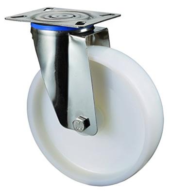 BS Rollen Zwenkwiel | wiel-d. 80 mm draagvermogen 100 kg | kunststof | plaat L95xB80 mm | 1 stuk - H100.A90.080 H100.A90.080 BS Rollen Zwenkwiel | wiel-d. 80 mm draagvermogen 100 kg | kunststof | plaat L95xB80 mm | 1 stuk - H100.A90.080 H100.A90.080