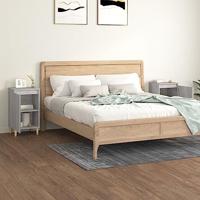 Nachtkastjes 2 st 40x35x70 cm bewerkt hout grijs sonoma eiken - thumbnail