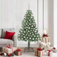 VidaXL Kerstboom met 300 led met standaard groen 180 cm pvc - thumbnail