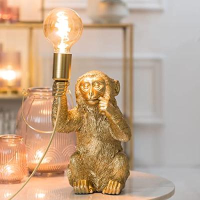 Tafellamp Monkey goud