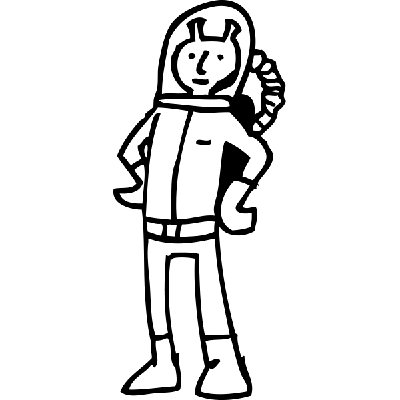 Alien - Muursticker Alien - Muursticker