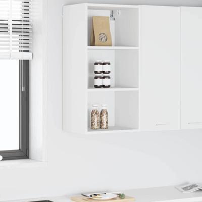 Hangkast met plank Riga Wit 40 x 29,5 x 80 cm Bewerkt hout