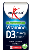 Lucovitaal Vitamine D3 25mcg Kauwtabletten - thumbnail