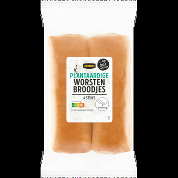 Jumbo Plantaardige Worstenbroodjes 4 Stuks Jumbo Plantaardige Worstenbroodjes 4 Stuks