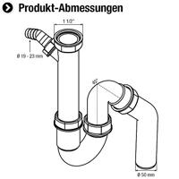 Cornat Sifon Spoelbak 6/4X50Mm (403) - T353104R - thumbnail