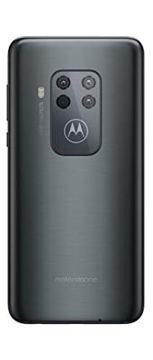 Motorola one zoom met Alexa hands-free smartphone (6,4-inch FHD + display, viervoudig camerasysteem; 128 GB/4 GB, Android 9 Pie, Dual SIM smartphone) headset + beschermcover, grijs-metallic