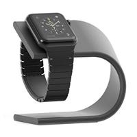 By Qubix - Aluminium Stand - Donkergrijs - Compatible met Apple watch - Compatible Apple watch bandjes - thumbnail