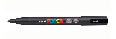 Markeerstift POSCA PC-3M Zwart (6 Stuks) Markeerstift POSCA PC-3M Zwart (6 Stuks)