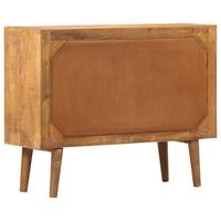 Dressoir met geprint patroon 90x30x70 cm massief mangohout - thumbnail