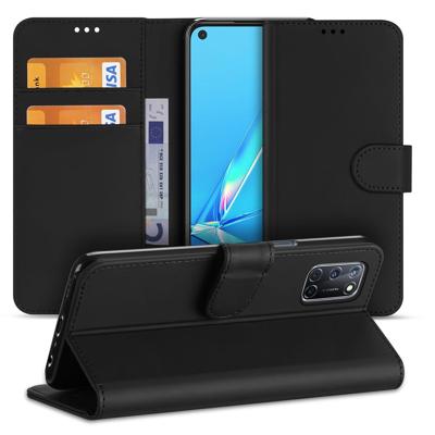 Hoesje OPPO A52 | A72 Flip Cover Zwart met Pasjeshouder Hoesje OPPO A52 | A72 Flip Cover Zwart met Pasjeshouder