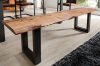 Eetkamerbank Boomstam Genesis Natuur 160cm Massief Acacia Hout - 37609 - thumbnail