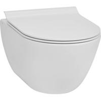 Ben Segno 2.0 compact hangtoilet FreeFlush Xtra glaze+ incl. softclose toiletbril met quickrelease mat wit - thumbnail