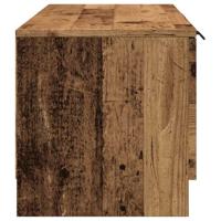 Tv-meubel 102x35x36,5 cm bewerkt hout oud houtkleurig - thumbnail