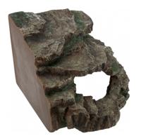 TRIXIE REPTILAND HOEKROTS REGENWOUD MET SCHUILPLAATS EN PLATFORM 26X26X20 CM - thumbnail