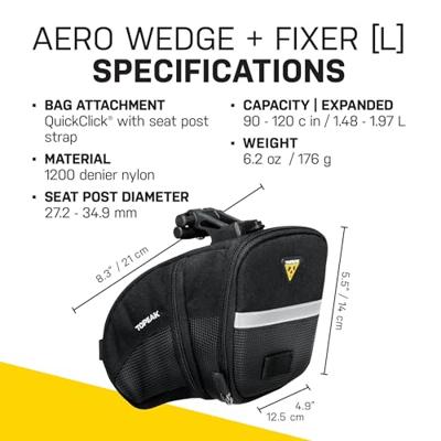 TOPEAK Aero wedge pack (quickclick) - large