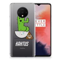 OnePlus 7T Telefoonhoesje met Naam Cactus Poo - thumbnail