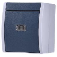 Busch-Jaeger 2601/6 WGL-53 Ocean (opbouw) Wisselschakelaar spatwaterdicht Blauw, Groen