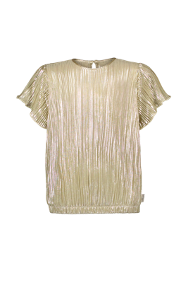 B.Nosy zomer top meisjes - goud - metallic, plissee - Brynn