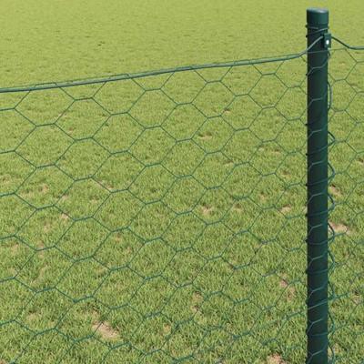 VidaXL Hexagon hek groen 0,5 x 50 m pvc