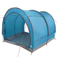 Fietstent met dak met opslag Blauw 256 x 222 x 182 cm - thumbnail
