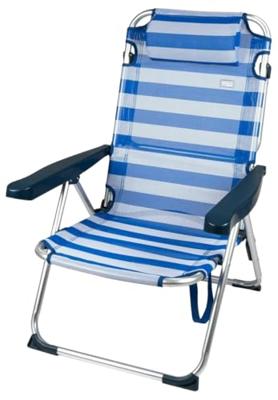 Vouwbare Stoel Aktive Gestreept 48 x 90 x 60 cm (2 Stuks)