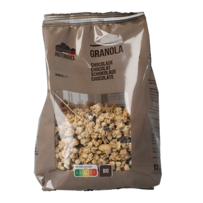 Nutribel Granola chocolade bio 300 Gram Nutribel Granola chocolade bio 300 Gram