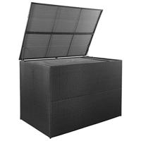 Tuinbox 150x100x100 cm poly rattan zwart - thumbnail