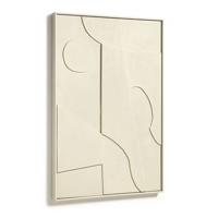 Kave Home Schilderij 'Talin' 60 x 90cm, kleur Beige - thumbnail
