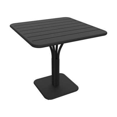 Fermob Luxembourg tuintafel kolom 80x80 cm Anthracite