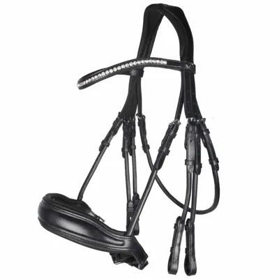 Schockemohle Sports Venice stang en trens hoofdstel zwart maat:full Schockemohle Sports Venice stang en trens hoofdstel zwart maat:full