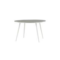 Nohr Ronde Tuintafel 'Erikka' 120cm, kleur Wit/Grijs - thumbnail