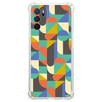 OPPO A16 | A16s | A54s Doorzichtige Silicone Hoesje Funky Retro - thumbnail