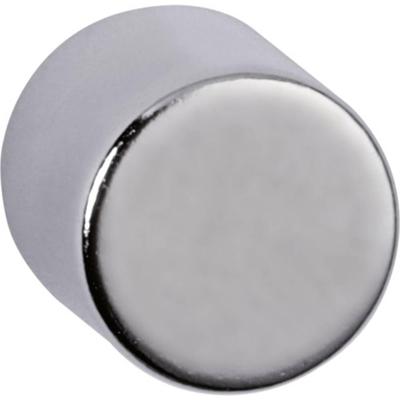 MAUL neodymium cylinder magneet, ft 10x10x10 mm, trekkracht 4 kg, zilver, blister van 4 stuk MAUL neodymium cylinder magneet, ft 10x10x10 mm, trekkracht 4 kg, zilver, blister van 4 stuk