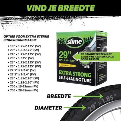 Slime zelfdichtende binnenband