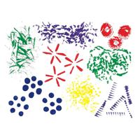 Colorations - grappige verfkwasten, 8dlg. - thumbnail