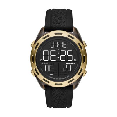 Horlogeband Diesel DZ1901 Silicoon Zwart 24mm