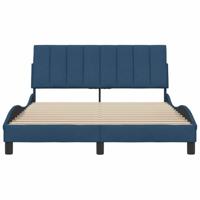 Bedframe zonder matras "Hanko" stof blauw 140x200 cm - thumbnail