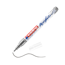 Edding 5000 • acrylmarker fijn zilver