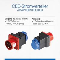 AS Schwabe 60495 60495 CEE-adapter 16 A 400 V 1 stuk(s) - thumbnail