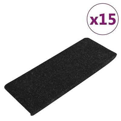 Trapmatten zelfklevend 15 st 65x24,5x3,5 cm antracietkleurig - thumbnail