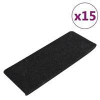 VidaXL Trapmatten zelfklevend 15 st 65x24,5x3,5 cm antracietkleurig - thumbnail