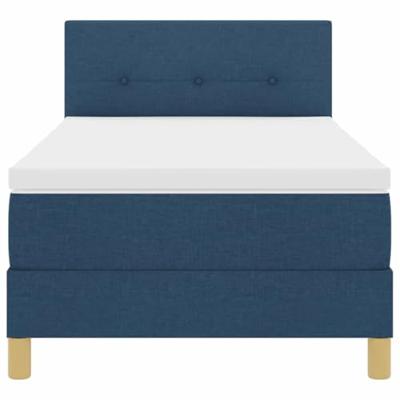 Boxspringbed met matras Blauw 100x200 cm Stof