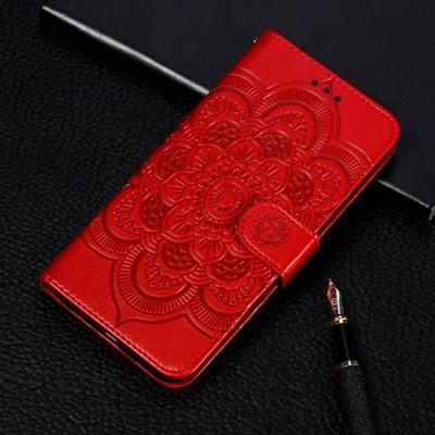 Mandala reliëf patroon horizontale Flip lederen case voor Samsung Galaxy S10 5G met houder & kaartsleuven & portemonnee & foto frame & Lanyard (rood Mandala reliëf patroon horizontale Flip lederen case voor Samsung Galaxy S10 5G met houder & kaartsleuven & portemonnee & foto frame & Lanyard (rood
