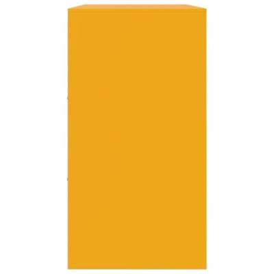 Dressoir 99x39x73 cm staal mosterdgeel Dressoir 99x39x73 cm staal mosterdgeel