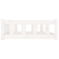 Hondenmand 105,5x75,5x28 cm massief grenenhout wit - thumbnail