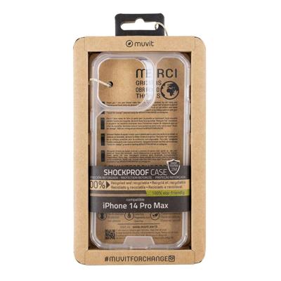 Telefoonhoes Muvit for Change iPhone 14 Pro Max Transparant Telefoonhoes Muvit for Change iPhone 14 Pro Max Transparant