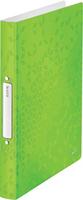 Ringband leitz wow a4 2-rings o-mech 25mm pp groen | 10 stuks - thumbnail