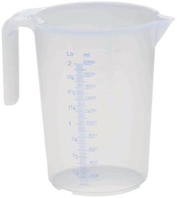 Südpfalzwerkstatt maatbeker measuring cup 2 scales 2l transparent, stackable