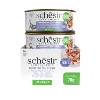 SCHESIR Tuna with grouper in jelly - nat kattenvoer - 70g - thumbnail