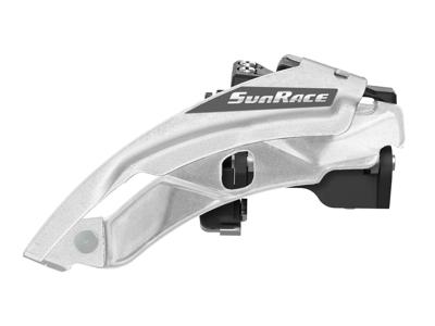 Sunrace Voorderailleur m500 7/8 dual pull zilver